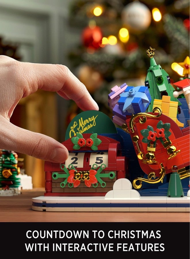 Nifeliz Christmas Countdown Building Set for Adults and Family, Christmas Decoration to Build Together, Holiday Collectible Gift for Home Décor and Office Décor (1022PCS, NF10295) - Image 4